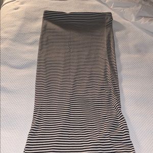 Striped Midi Skirt